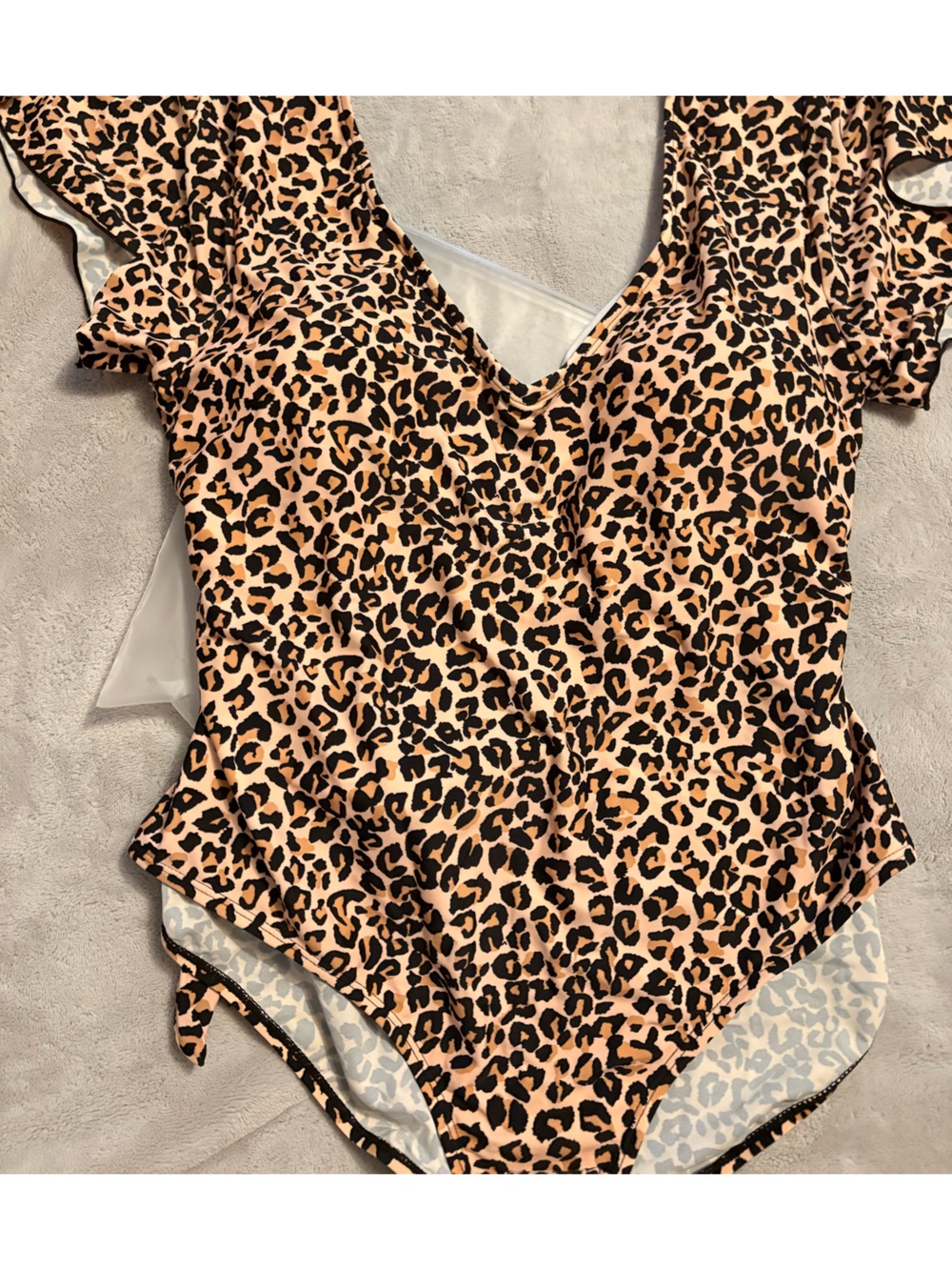 Meet.Curve Leopard Print One Piece Swimsuit Size 3XL Plus Size Swimwear